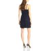 Adrianna Papell Women’s Short Blouson Beaded Cocktail Dress(Navy/Black)