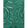 Adrianna Papell Women’s Short Cut Out Beaded Sheath(Jungle Green)