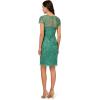 Adrianna Papell Women’s Short Cut Out Beaded Sheath(Jungle Green)