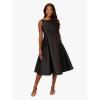 Adrianna Papell Women’s Sleeveless Mid-Length Party Dress with V-Back, Black, 10