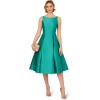 Adrianna Papell Women’s Sleeveless Tea Length Dress, Botanic Green