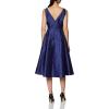 Adrianna Papell Women’s Sleeveless Tea Length Dress, Neptune, 14