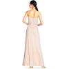 Adrianna Papell Womens Slvlss Blouson Beaded Gwn(Blush)