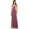 Adrianna Papell Women’s Stretch Velvet Dress(Antique Rose)