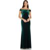 Adrianna Papell Women’s Stretch Velvet Dress(Hunter)