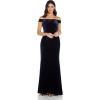 Adrianna Papell Women’s Stretch Velvet Dress(Midnight)
