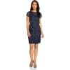 Adrianna Papell Women’s Beaded Cocktail Dress(Midnight)