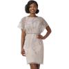 Adrianna Papell Women’s Beaded Short Sheath Dress(Marble)