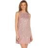 Adrianna Papell Women’s Beaded Trapeze Dress(Candied Ginger)