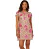 Adrianna Papell Women’s Beaded Trapeze Dress(Rosegold/Hot Pink)