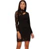 Adrianna Papell Women’s Combo Fabric Mini Dress(Black)