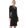 Adrianna Papell Womens Jersey Tuxedo Dress(Black)