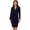 Adrianna Papell Womens Jersey Tuxedo Dress(Midnight)
