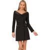 Adrianna Papell Womens Knit Crepe Blazer Dress(Black)