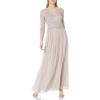 Adrianna Papell Women’s Long Beaded Dress(Marble)