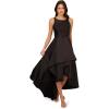 Adrianna Papell Women’s Mikado High Low Gown(Black)