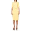 Adrianna Papell Womens Mini Bow Front Sheath Dress(Warm Sun)