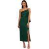 Adrianna Papell Womens Satin Crepe Dress(Deep Forest)