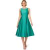 Adrianna Papell Women’s Sleeveless Tea Length Dress, Botanic Green