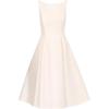 Adrianna Papell Women’s Sleeveless Tea Length Dress, Ivory, 6