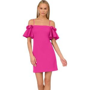 Adrianna Papell Womens Knit Crepe Cocktail Dress(Electric Passion)