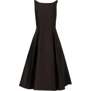 Adrianna Papell Women’s Sleeveless Mid-Length Party Dress with V-Back, Black, 10