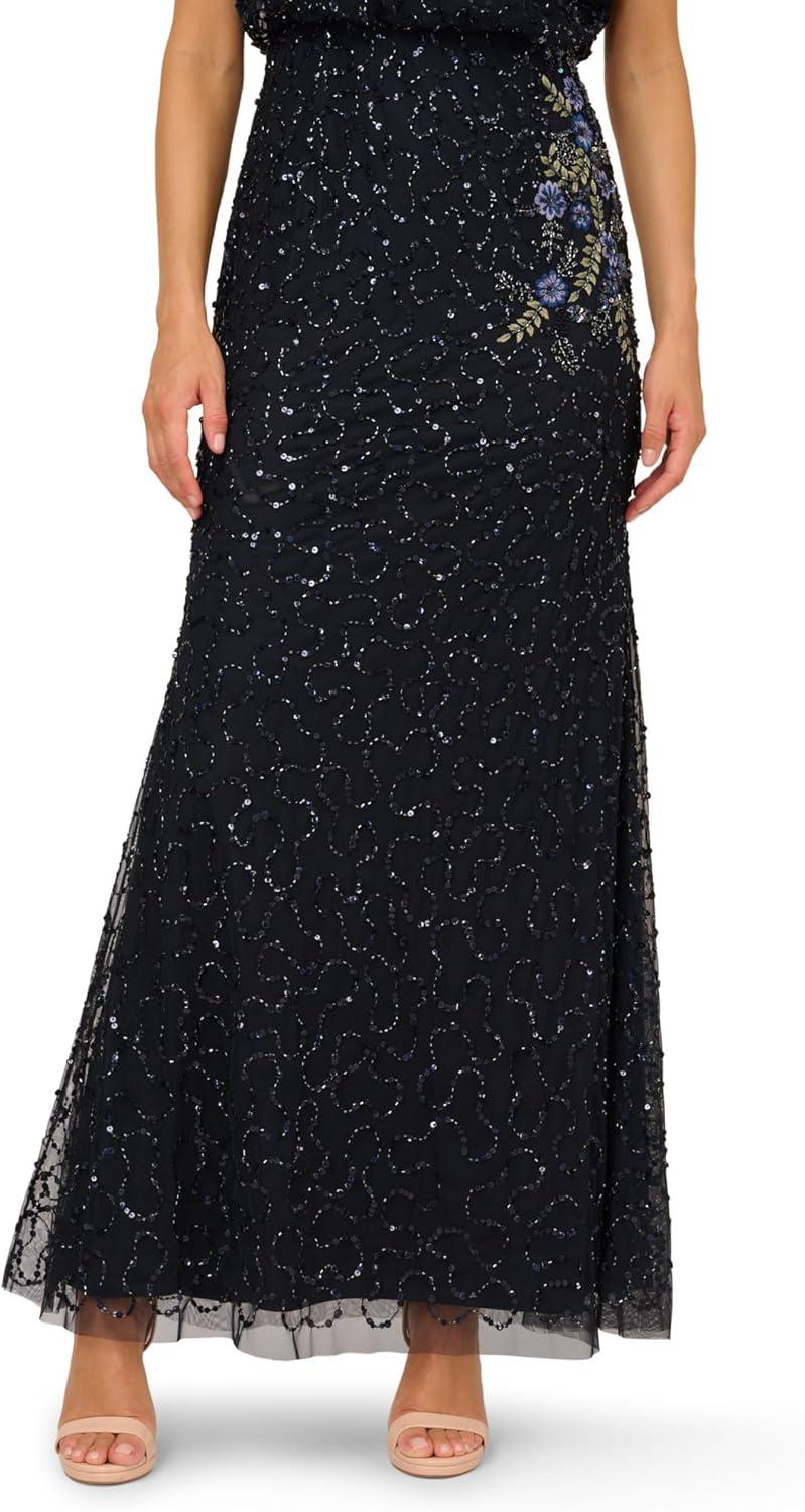 imageAdrianna Papell Bead LACE Blouson Dress