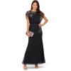 Adrianna Papell Bead LACE Blouson Dress