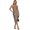 Adrianna Papell Strapless Sequin Midi Sheath Dress