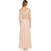 Adrianna Papell Women’s Beaded Blouson Dress(Blush)