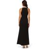 Adrianna Papell Women’s Beaded Halter Gown(Black)