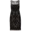 Adrianna Papell Womens Beaded Sheath Dress(Black/Gunmetal)
