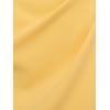 Adrianna Papell Women’s Crepe Draped Overlay Dress(Warm Sun)