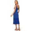 Adrianna Papell Womens Crochet Sheath Midi Dress(Cobalt)