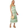 Adrianna Papell Womens Eyelet Midi Dress(Green/Ivory)