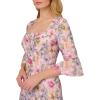 Adrianna Papell Women’s Floral Short Dress(Blush Multi)