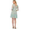 Adrianna Papell Women’s Lace Embroidery Dress(Airy Aqua)