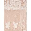 Adrianna Papell Women’s Lace Embroidery Dress(Ivory/Nude)