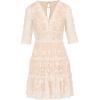 Adrianna Papell Women’s Lace Embroidery Dress(Ivory/Nude)
