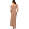 Adrianna Papell Womens Off Shoulder Long Dress(Taupe)