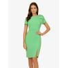 Adrianna Papell Womens Pleated Bow Midi Dress(Wild Apple)
