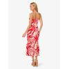 Adrianna Papell Womens Printed Midi Dress(Red/Ivory)
