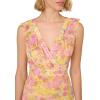 Adrianna Papell Womens Printed Midi Dress(Yellow Multi)