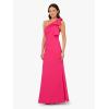 Adrianna Papell Womens Stretch Crepe Long Dress(Hot Pink)