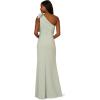 Adrianna Papell Womens Stretch Crepe Long Dress(Icy Sage)