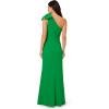 Adrianna Papell Womens Stretch Crepe Long Dress(Palm Leaf)
