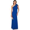 Adrianna Papell Womens Stretch Crepe Long Dress(Violet Cobalt)