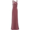 Adrianna Papell Womens Velvet Mermaid Gown(Antique Rose)