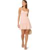 Adrianna Papell womens Flounce Hem Short Dress(Joyful Blush)