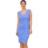 Adrianna Papell Women’s Crepe Draped Overlay Dress(Precious Peri)